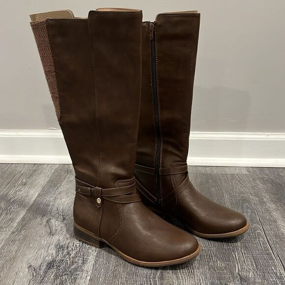 Life Stride NWOB XTrovert Riding Boot brown tall boot - 7.5 w ($100) - Picture 9 of 15